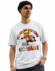 Allez Les Rouges! Go Reds!— Canada Moose Graphic Tee - Image 2