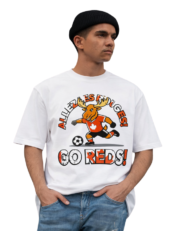 Allez Les Rouges! Go Reds!— Canada Moose Graphic Tee - Image 3
