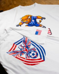 "Bison Barrier" — USA Soccer Graphic Tee - Image 3