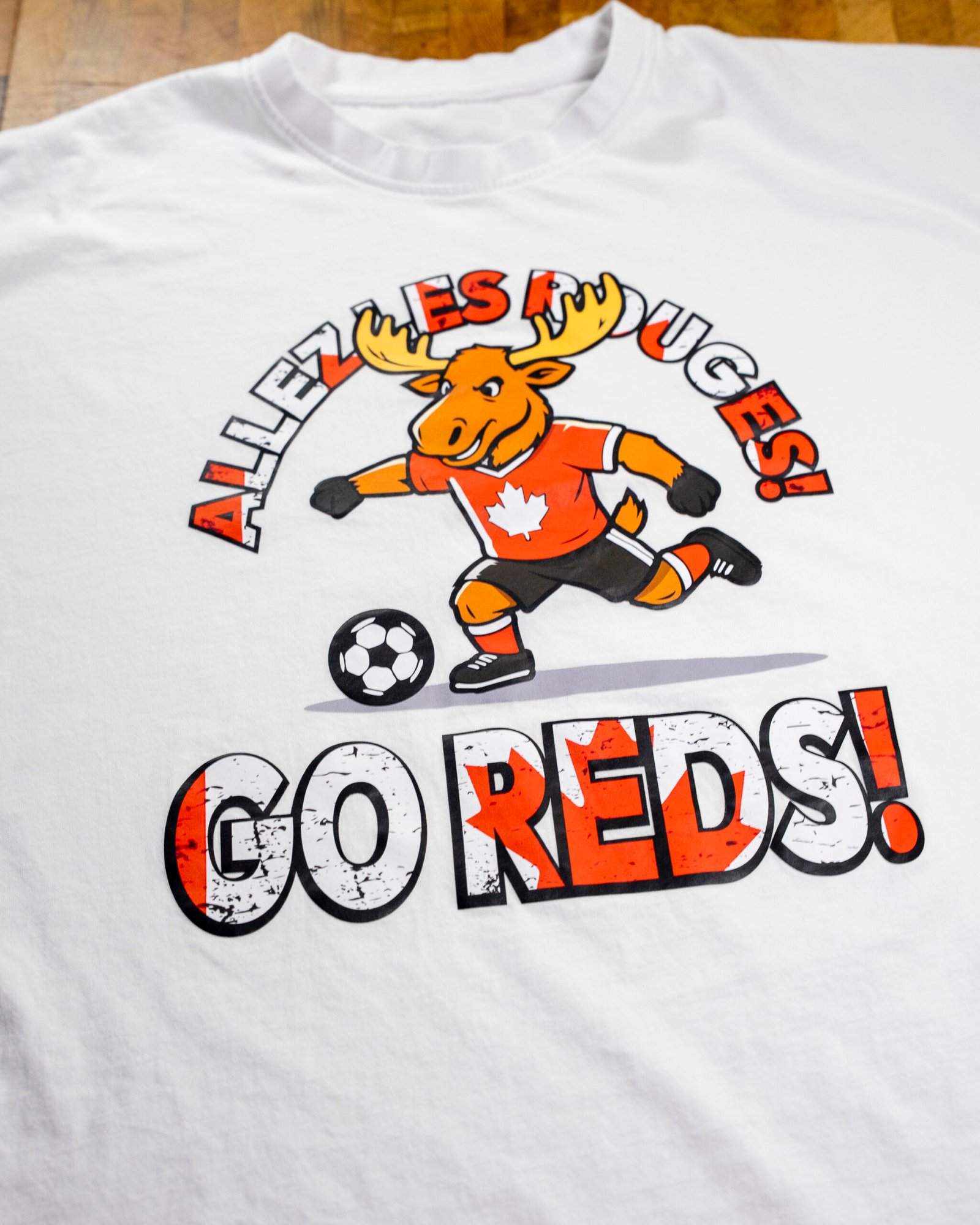"Allez Les Rouges! Go Reds!" — Canada Moose Graphic Tee