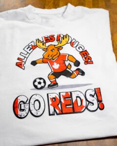 "Allez Les Rouges! Go Reds!" — Canada Moose Graphic Tee - Image 2