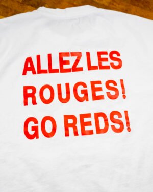 "Allez Les Rouges! Go Reds!" — Canada Brushstroke Crest Tee